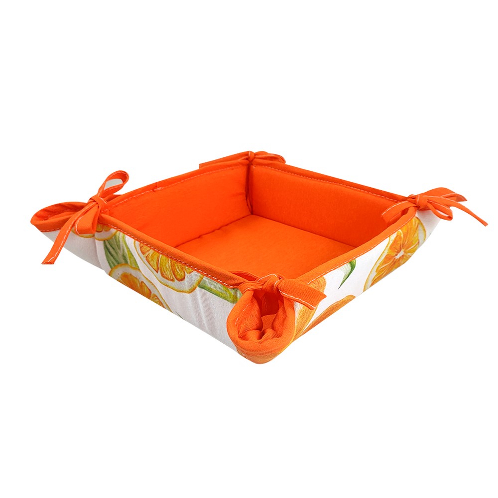 Portapane imbottito FRUITS cm.20x20 c/lacc (misura aperto cm.34x34) 