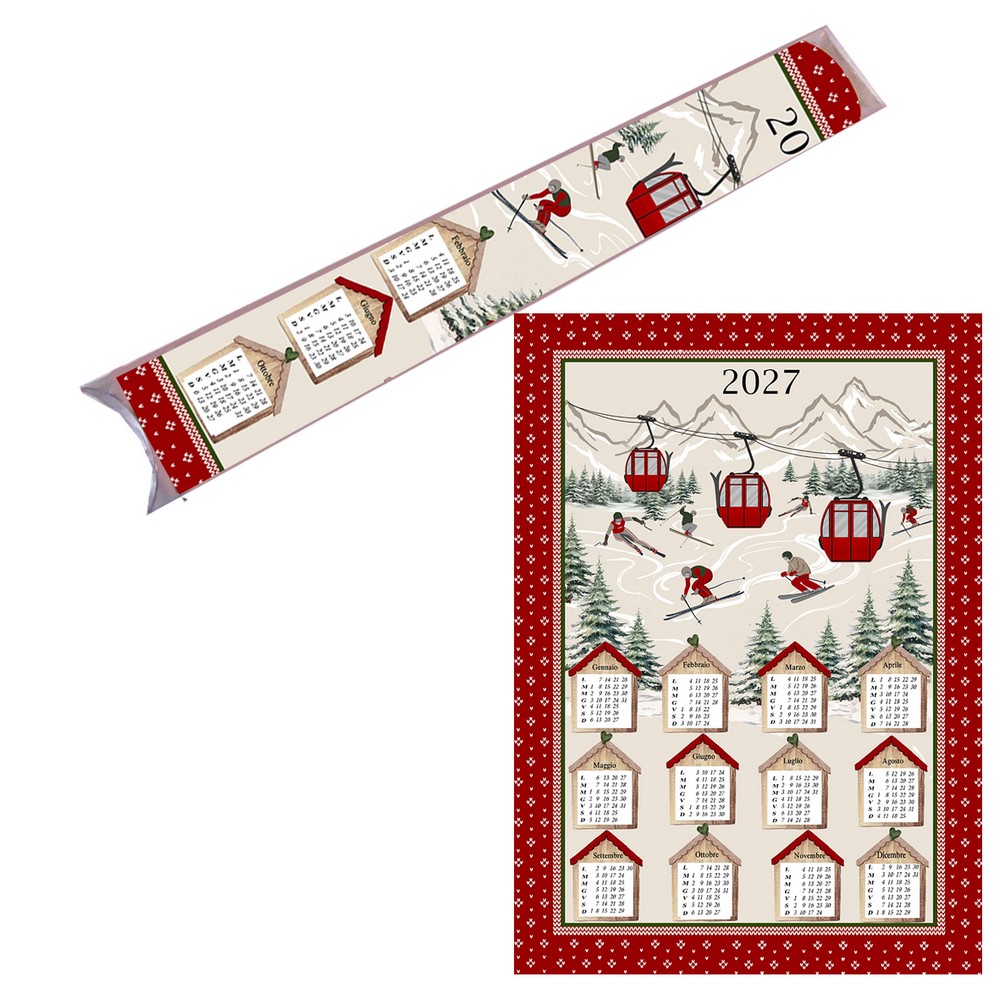 Strofinaccio Calendario  in astuccio senza astina
