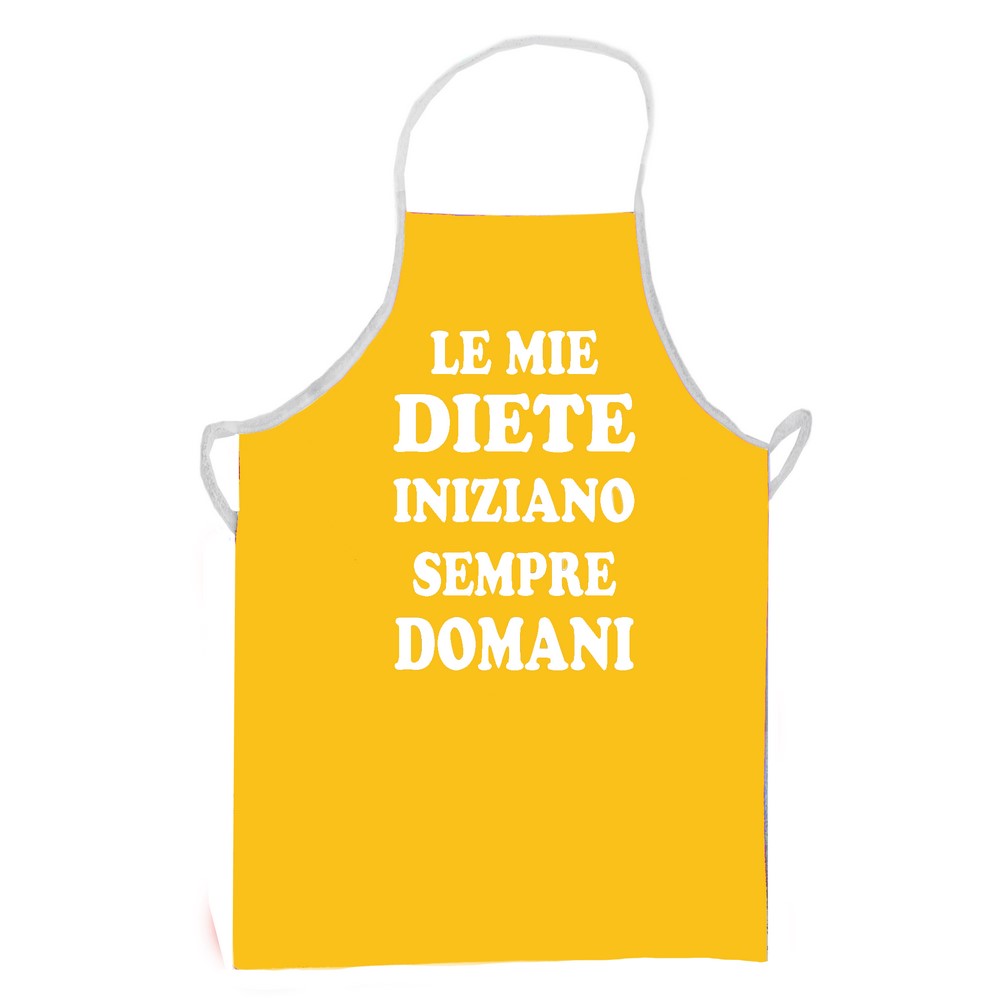 Grembiulone cm.70x90 stampato con transfer  SCRITTE SPIRITOSE