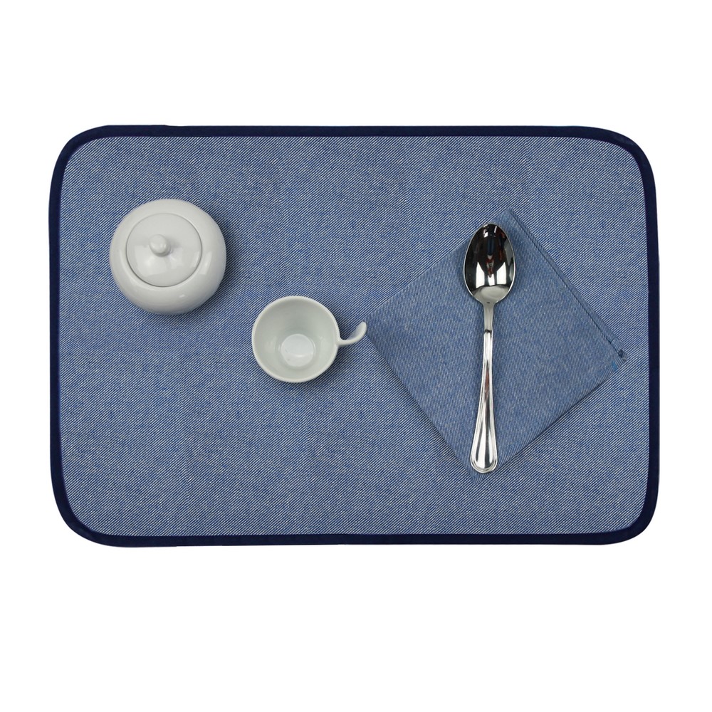 Set prima colazione JEANS: tovaglietta imbottita+tovagliolo