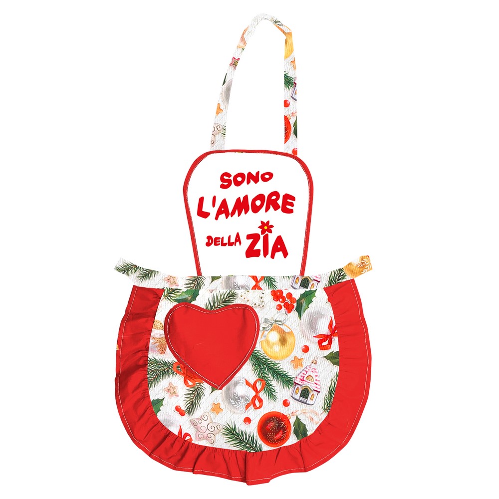 Grembiule JOY BABY con pettorina bianca IN TESSUTO SUBLIMATICO PERSONALIZZATO