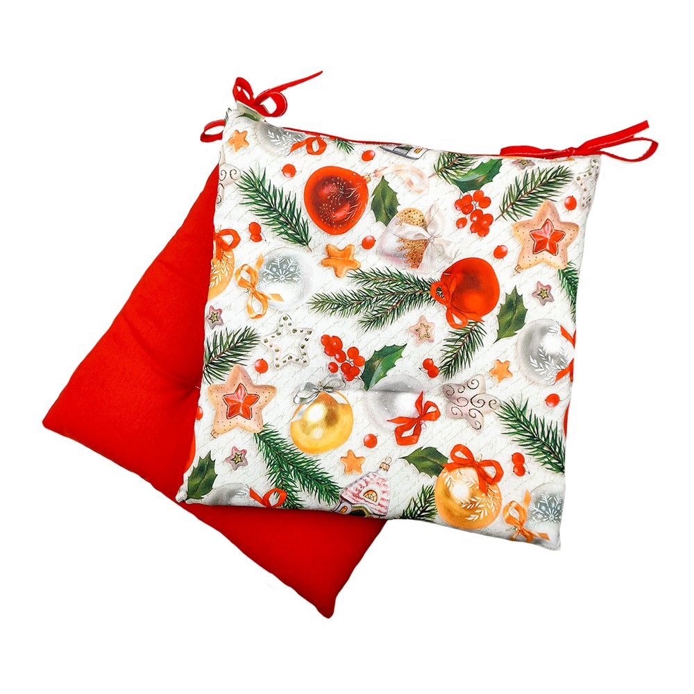 Confezione 2 cuscini trapuntino CHRISTMAS MAGIC