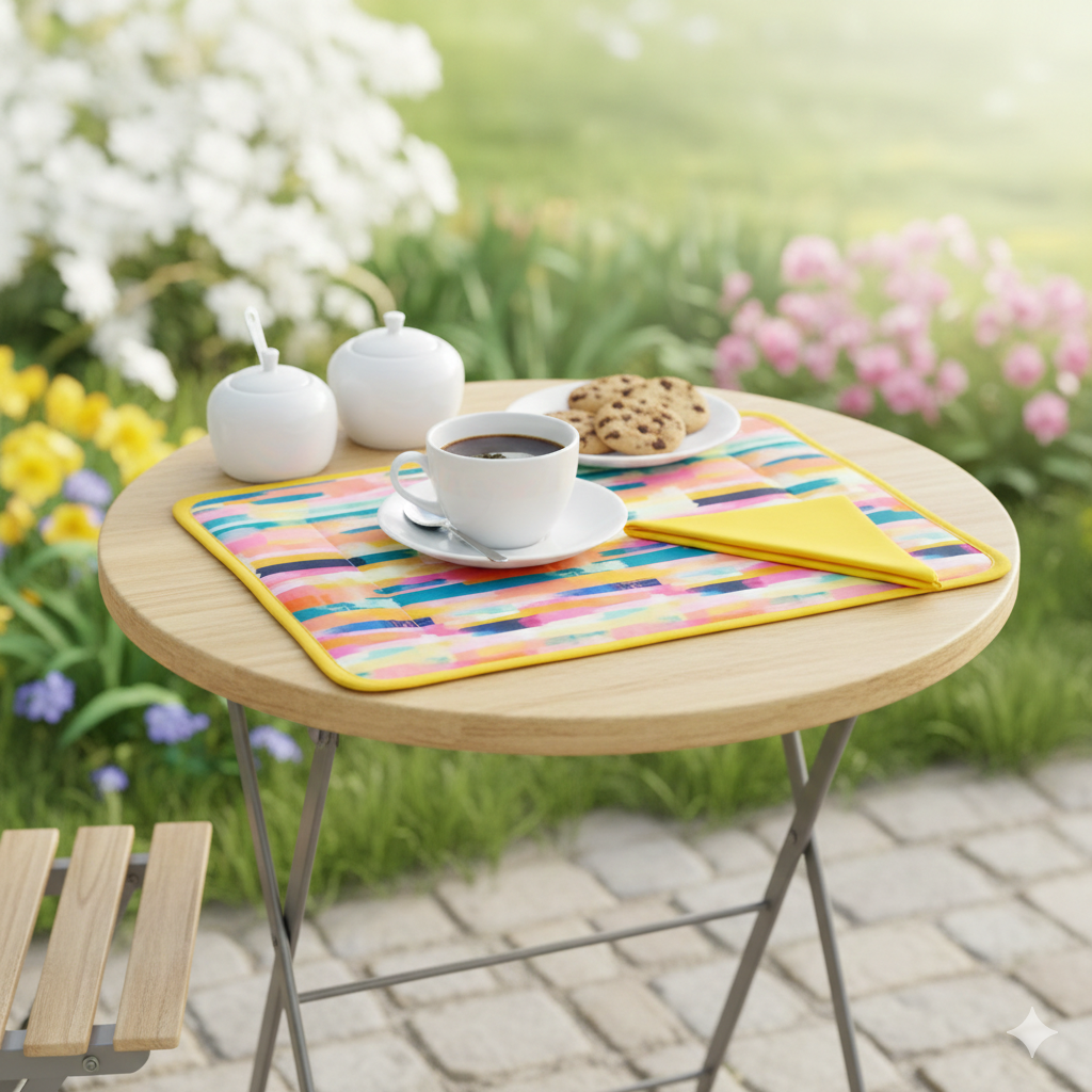 Tovagliette americana imbottita+tovagliolo SUMMER ASSORTITI