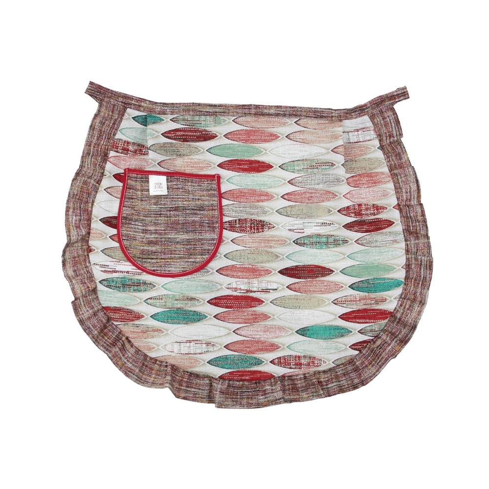 Grembiule a vita ANASTASIA fantasia SUMMER cm 60x50 con tasca e volant