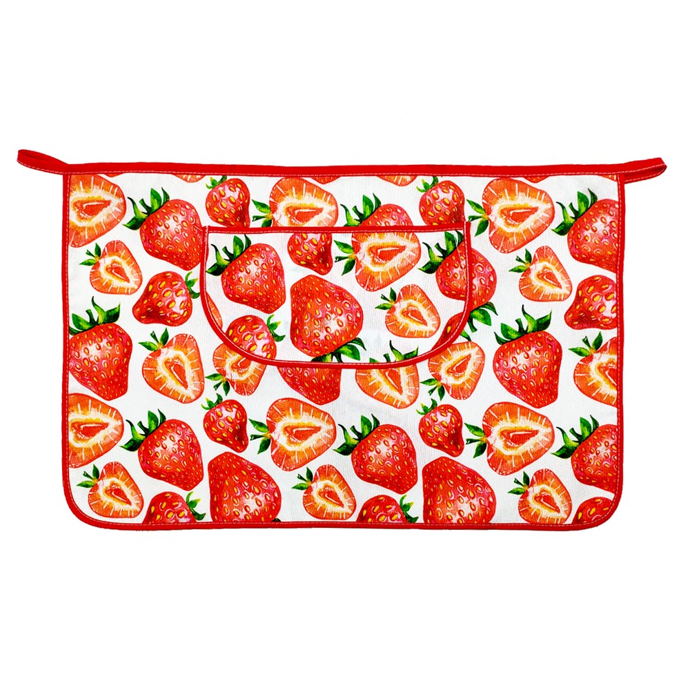 Grembiule a vita FRUITS con tascone  cm.40x60 