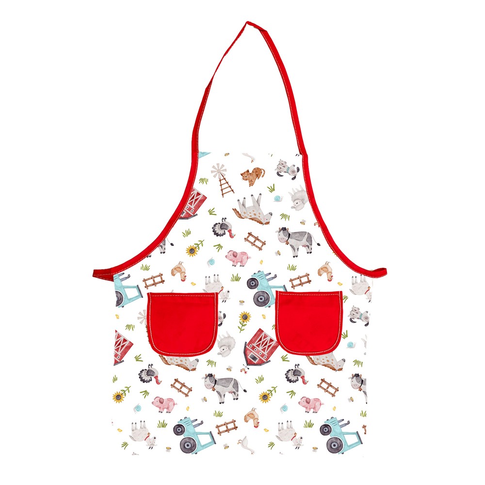 Grembiulino da cucina per bambini SEBASTIAN cm.52x43 con 2 tasche