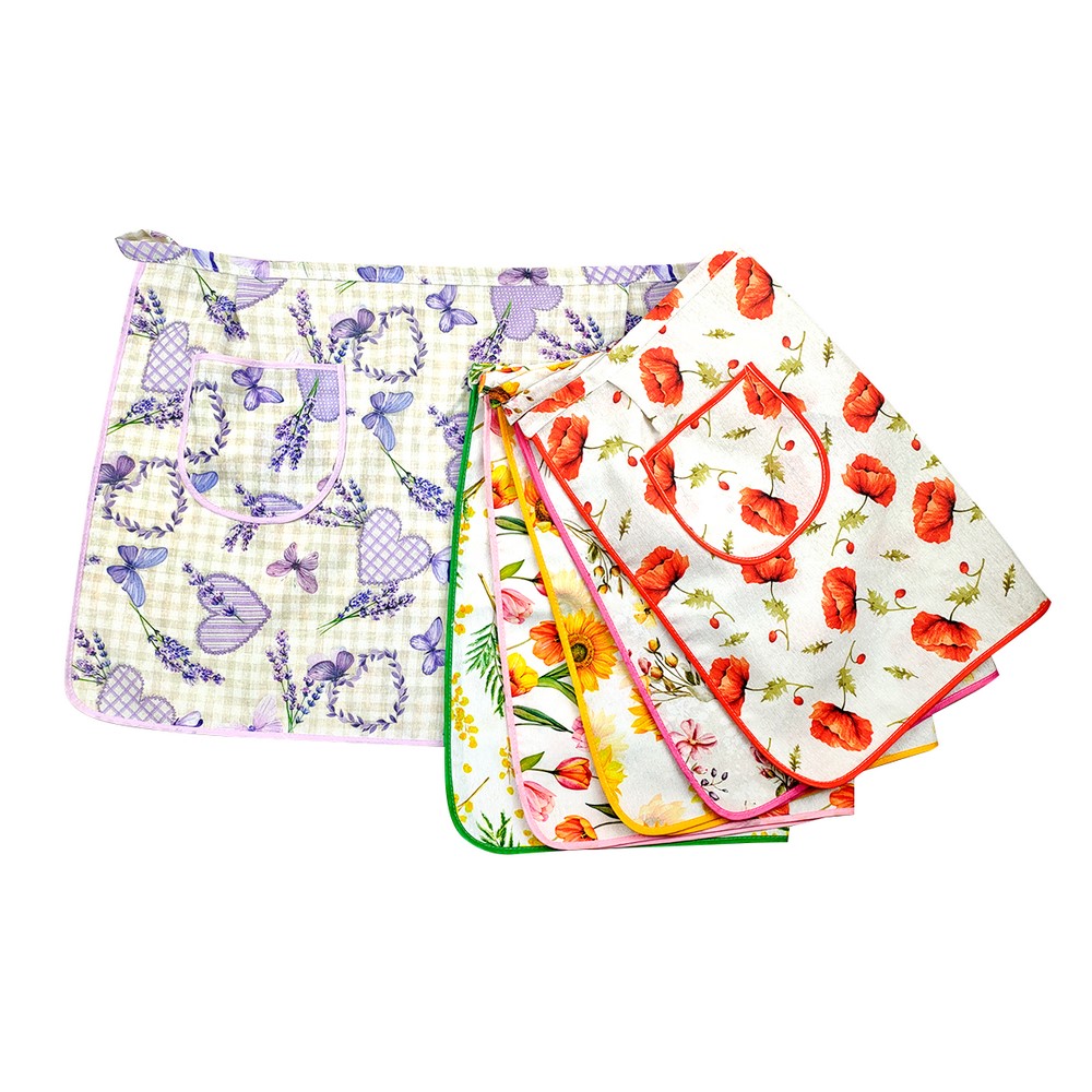 Grembiule a vita FLOWERS con tasca 