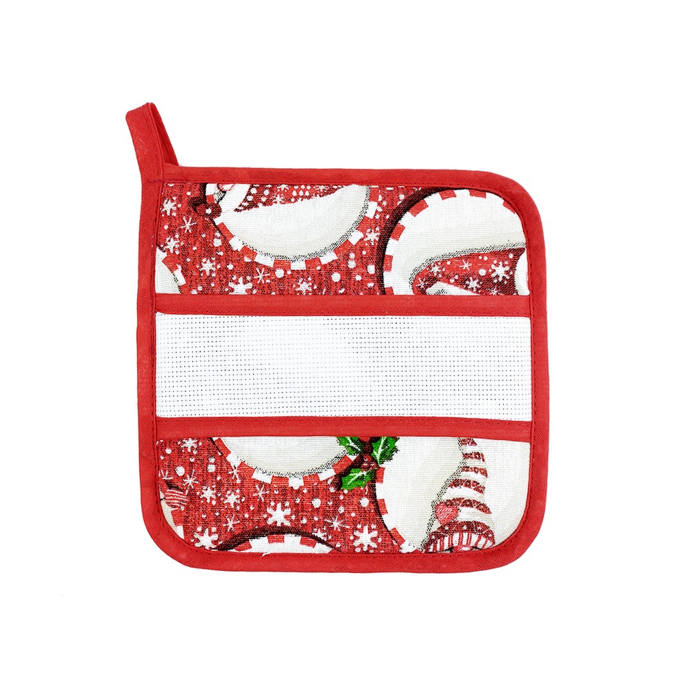 Presina CHRISTMAS GNOMO  quadrata o tonda - con fascia etamine  - imbustata a 3 pz - 