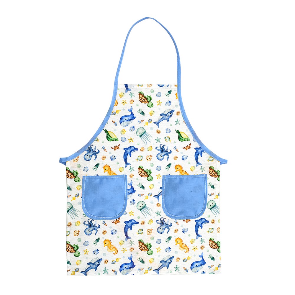 Grembiulino da cucina per bambini SEBASTIAN cm.52x43 con 2 tasche