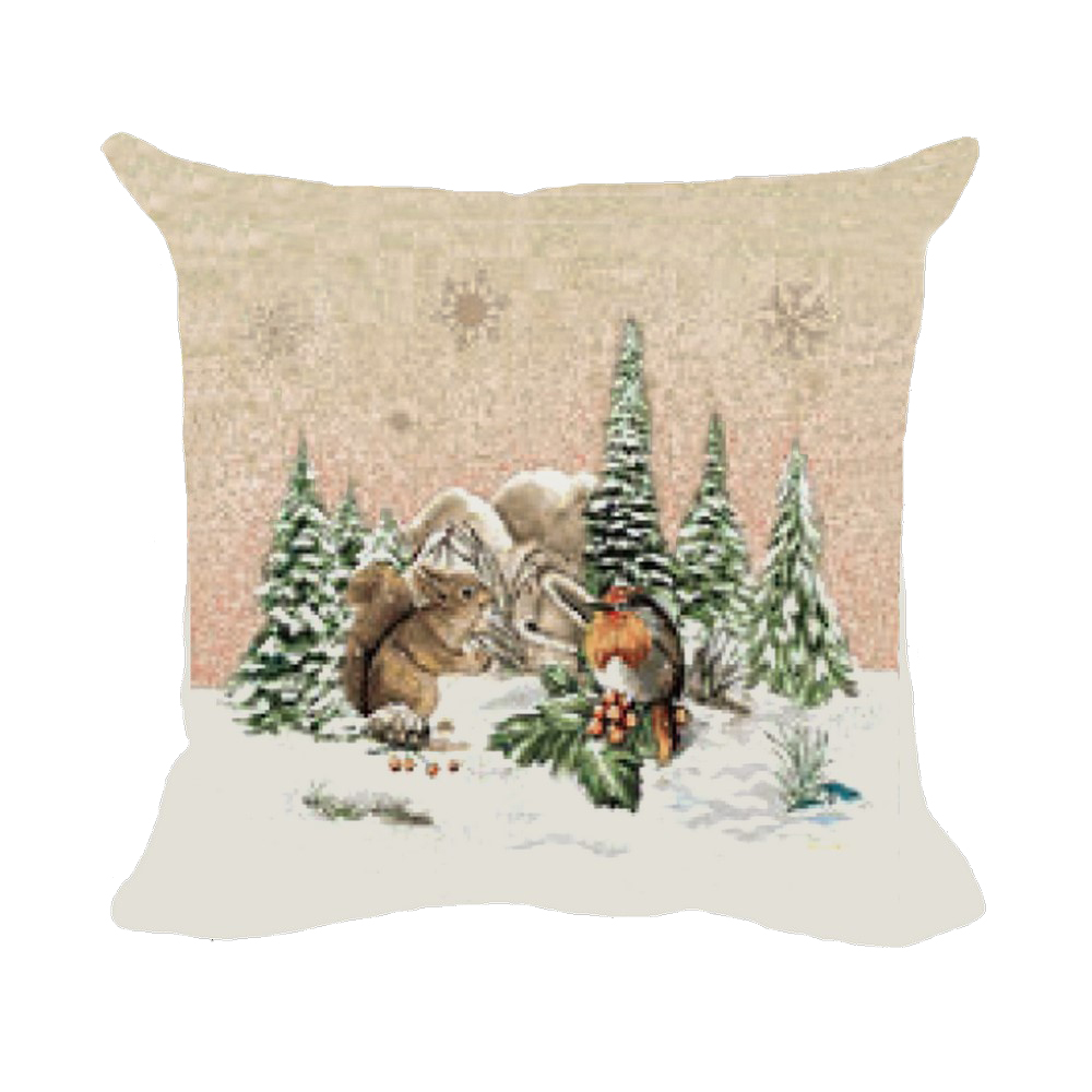 Cuscino gobelin cm.45x45 con cerniera DISEGNO DEER  sfuso