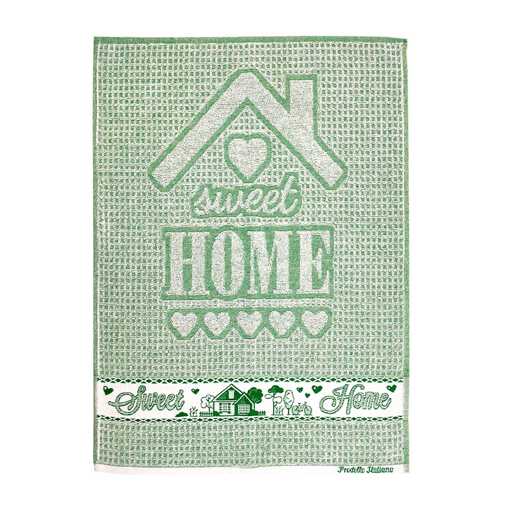 Strofinaccio spugna HOME SWEET HOME cm.50x70