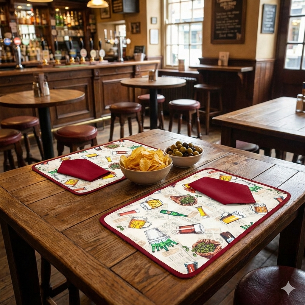 Tovagliette americana imbottita+tovagliolo SUMMER ASSORTITI