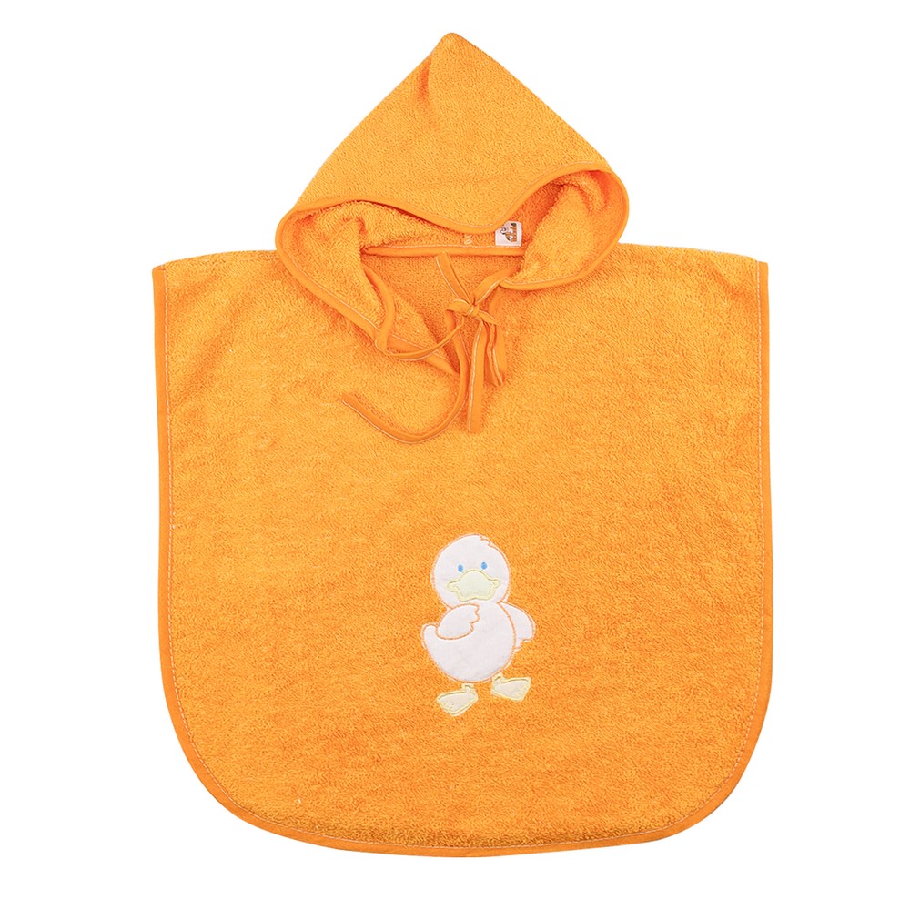 Poncho bimbo DUCK cm.45x47 con cappuccio - in spugna