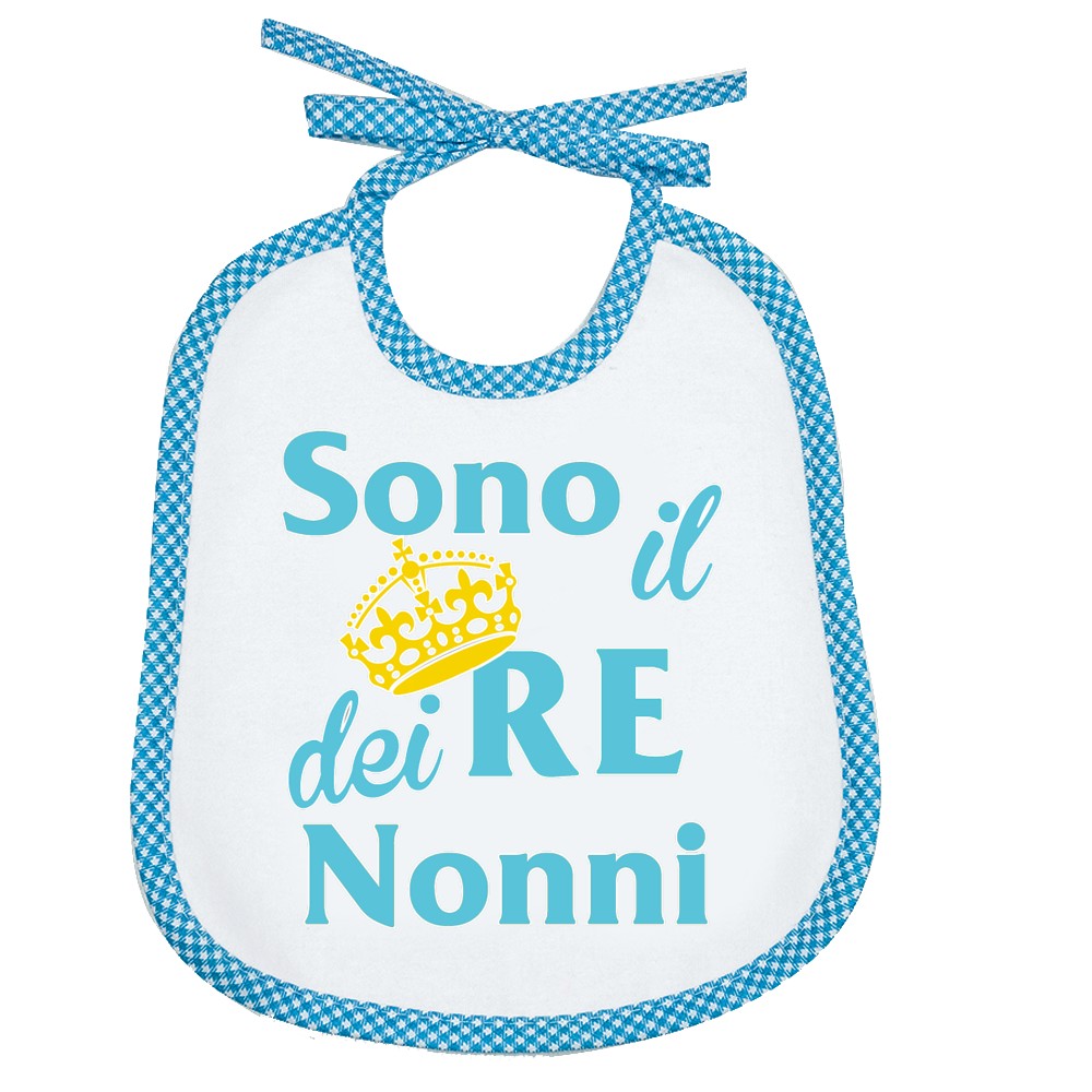 Bavaglino LE FRASI.. cm.20x24 con laccetti