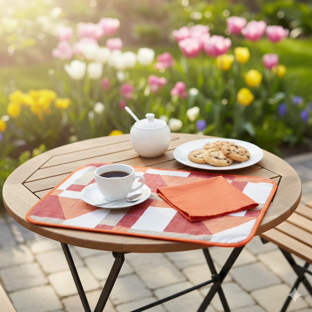 Tovagliette americana imbottita+tovagliolo SUMMER ASSORTITI