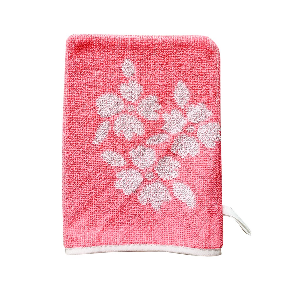 Manopola da bagno cm.15x21 senza elastico in spugna jacquard