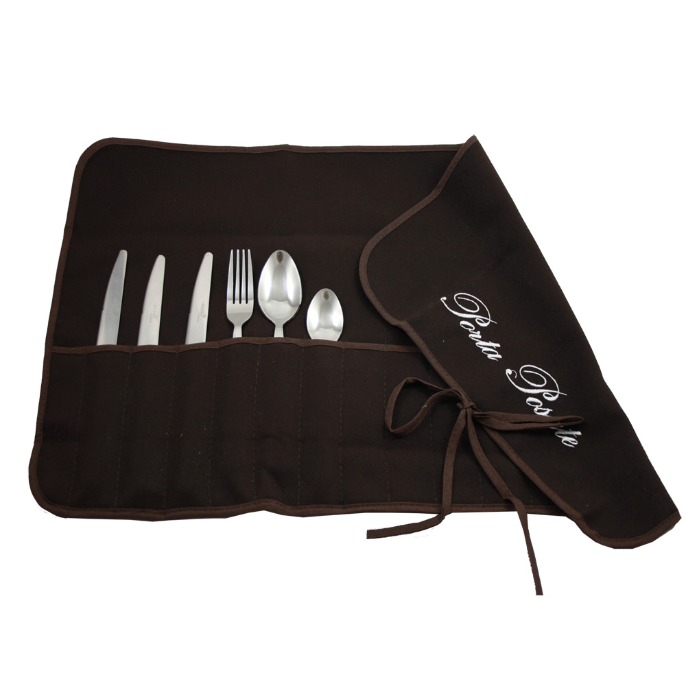 Portaposate in panno cm.35x62 ricamato