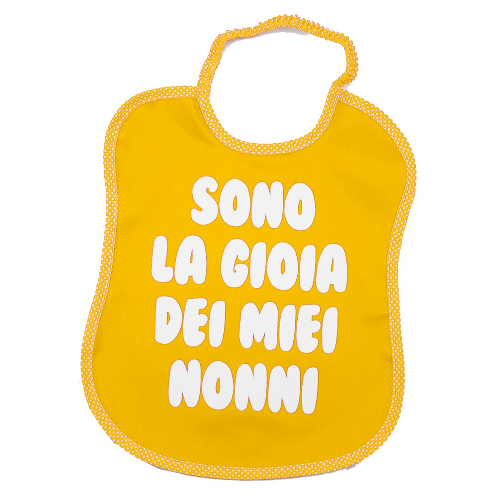 Bavaglione BABY  cm.30x36 - stampato con transfer SCRITTE SPIRITOSE