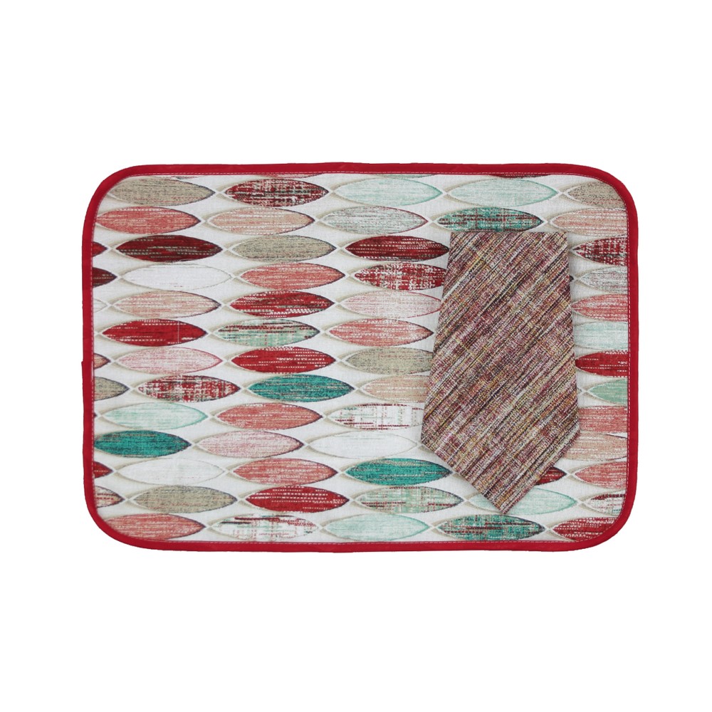 Tovagliette americana imbottita+tovagliolo SUMMER ASSORTITI