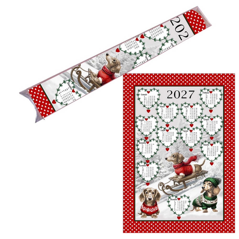 Strofinaccio Calendario  in astuccio senza astina