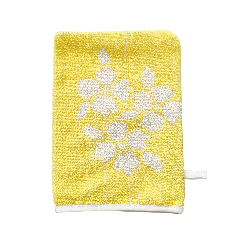 Manopola da bagno cm.15x21 senza elastico in spugna jacquard