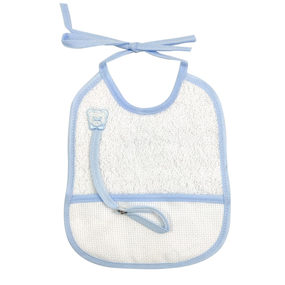 Bavetta ANIMALETTO cm.16x18 con tasca da ricamare