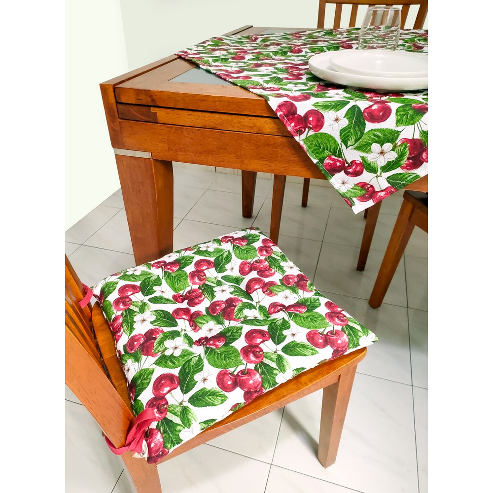 Cuscini coprisedia trapuntino SUMMER CHERRY confezione 2 pezzi