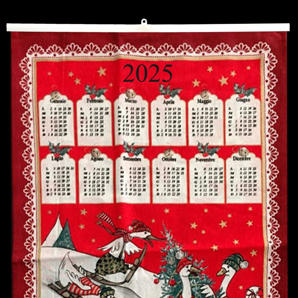 Strofinaccio Calendario in astuccio con astina