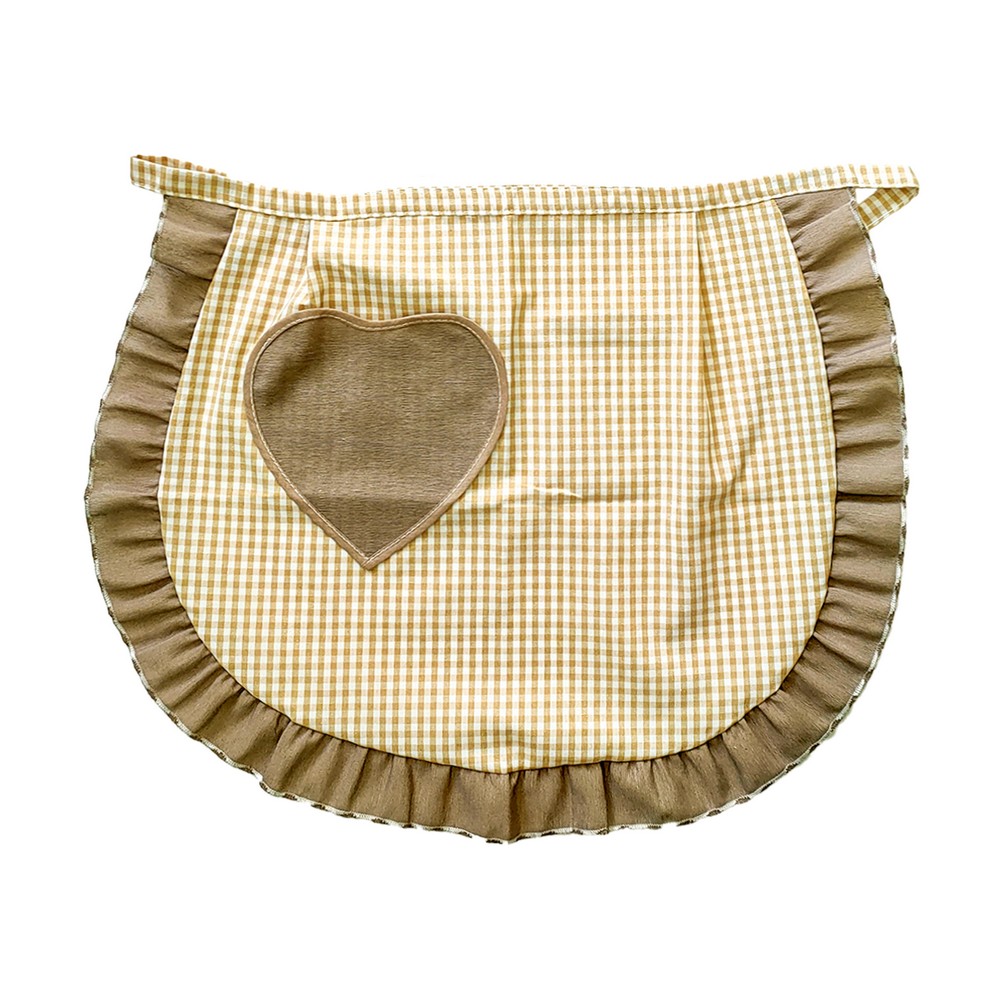 Grembiule a vita CUORE cm.50x60 con tasca a forma di cuore