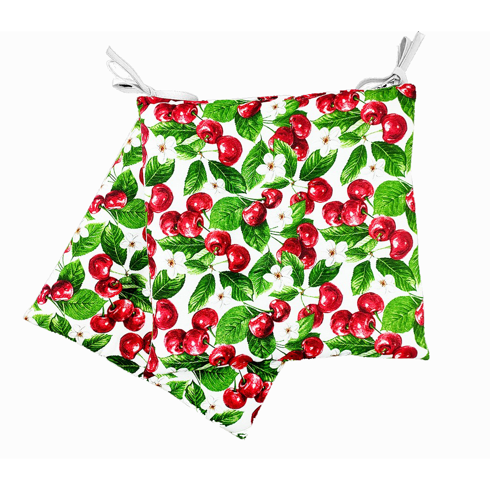 Cuscini coprisedia trapuntino SUMMER CHERRY confezione 2 pezzi