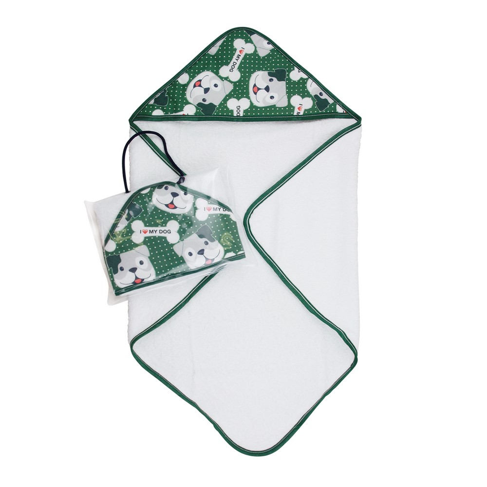 Accappatoio neonato a triangolo FLOUNDER cm.60x60 in spugna - in busta