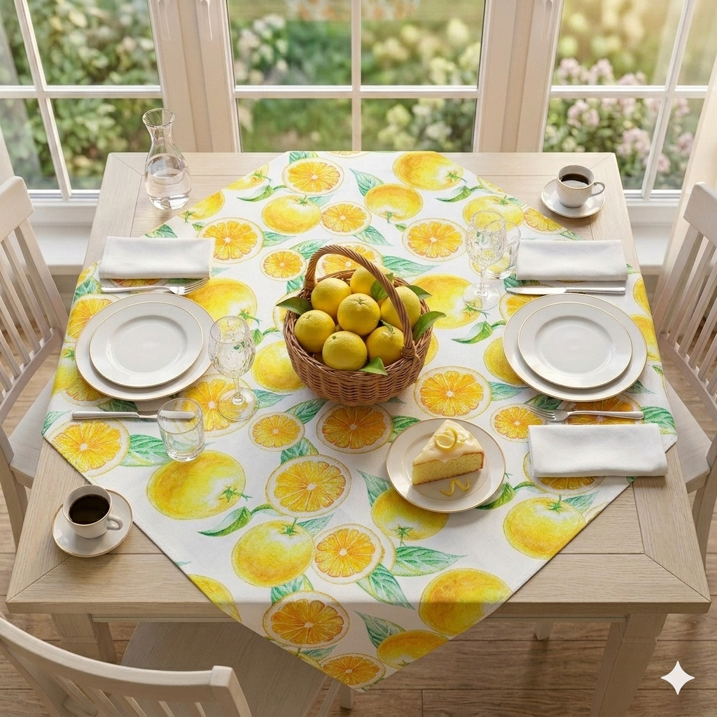 Tovaglia cm.90x90 FRUITS - sfusa con appendino