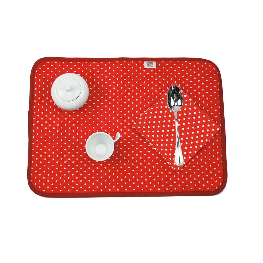 Tovagliette americana imbottita+tovagliolo SUMMER ASSORTITI