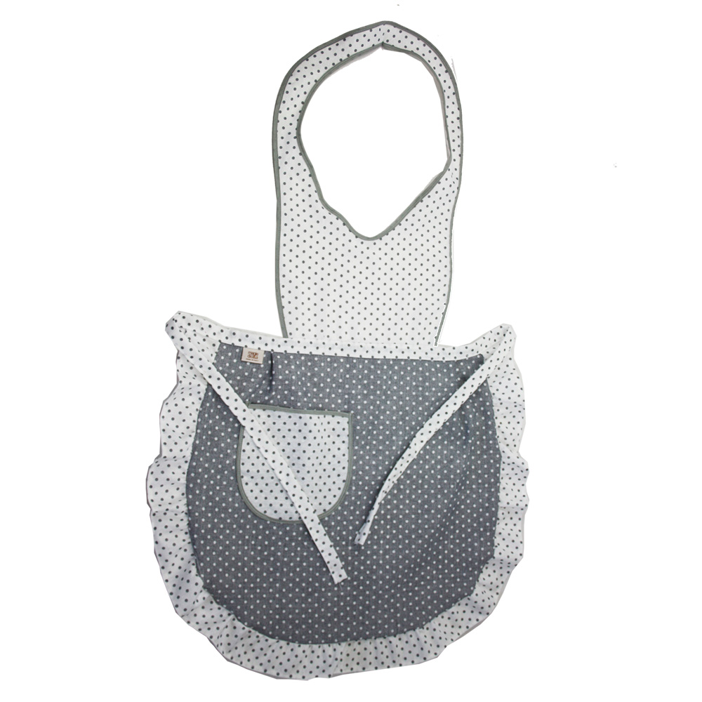 Grembiule pettorina RINO cm.60x94 con tasca e volant