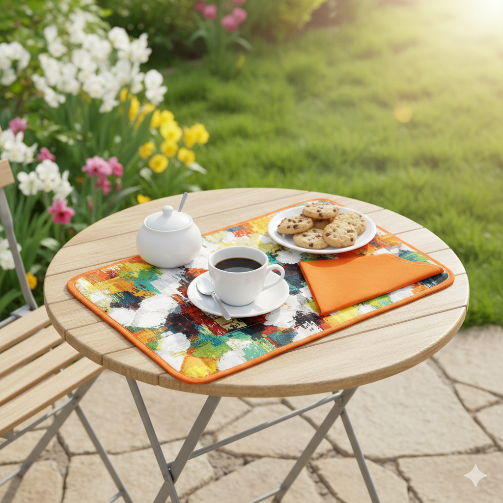 Tovagliette americana imbottita+tovagliolo SUMMER ASSORTITI