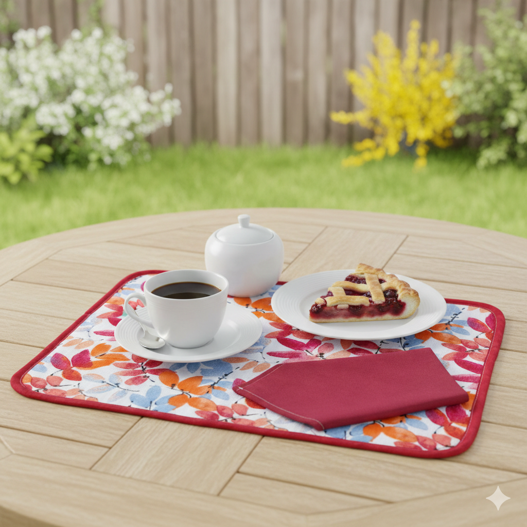 Tovagliette americana imbottita+tovagliolo SUMMER ASSORTITI