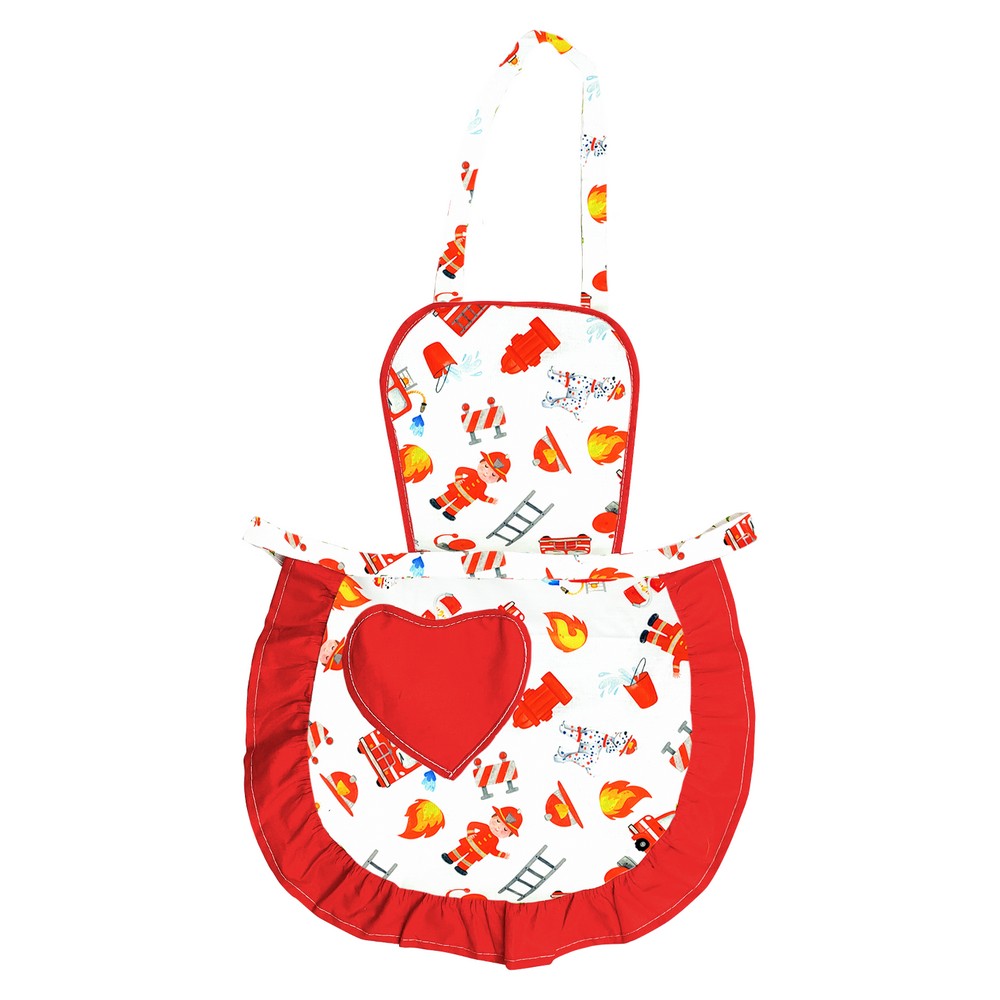 Grembiulino FABRIZIO cm.39x50 con pettorina con tasca a cuore