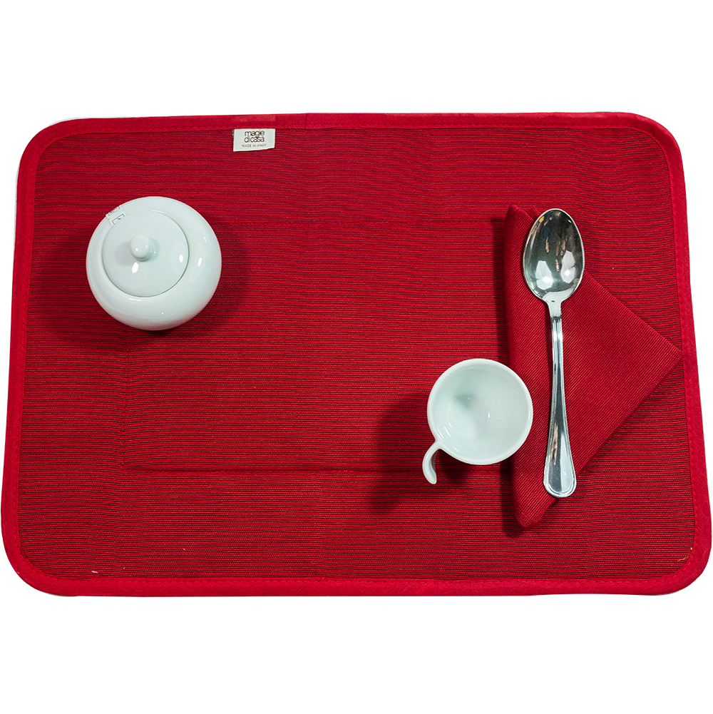 Set prima colazione imbottito CUBA: tovaglietta imbottita+tovagliolo