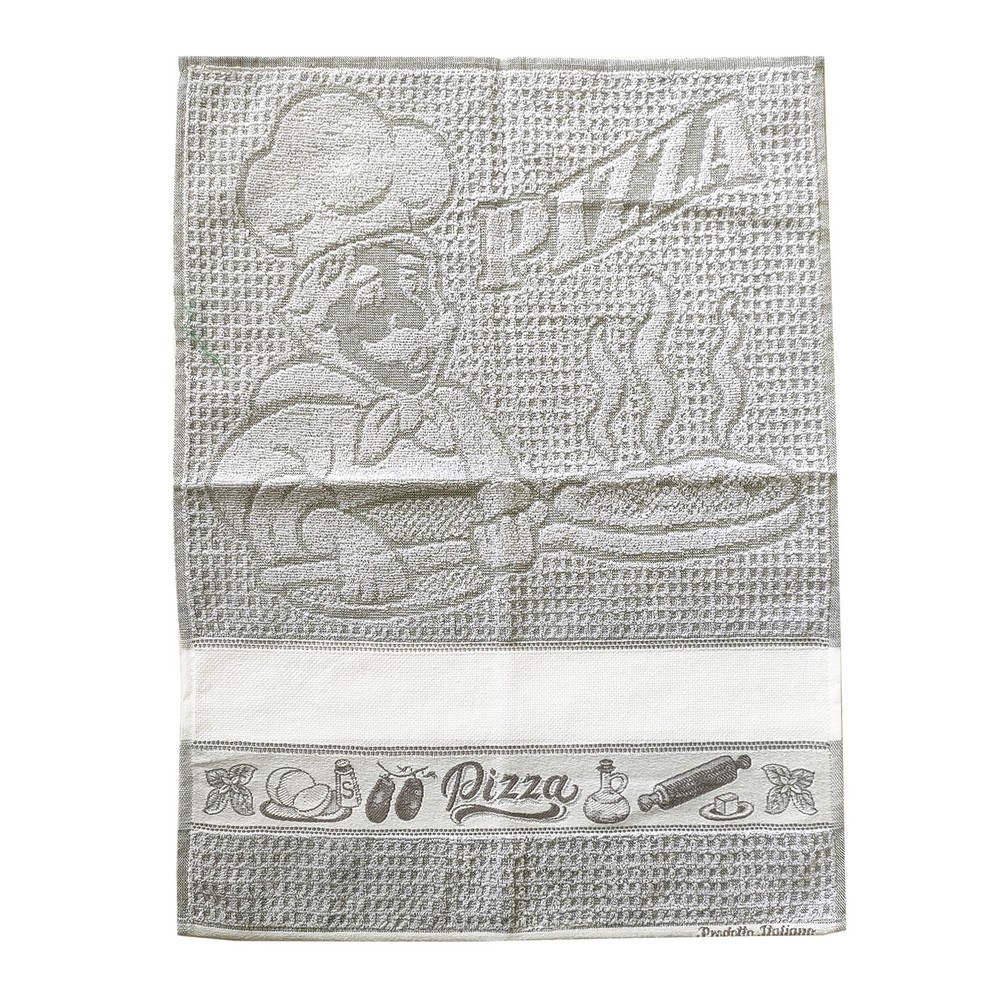 Strofinaccio PIZZA CHEF  cm.50x70 base colorata con etamine