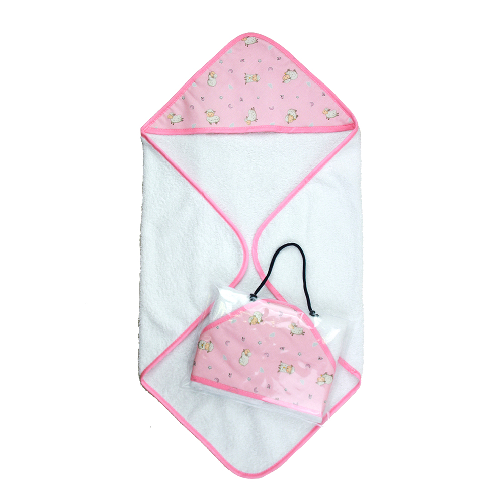 Accappatoio neonato a triangolo FLOUNDER cm.60x60 in spugna - in busta