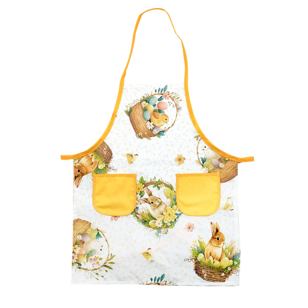 Grembiulino bimbo PASQUALINO cm. 52x43 con 2 tasche
