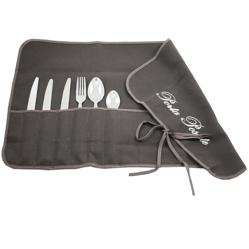 Portaposate in panno cm.35x62 ricamato