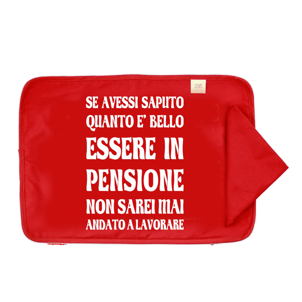 Set prima colazione NATALE: tovaglietta imbottita con TRANSFER spiritosi+tovagliolo