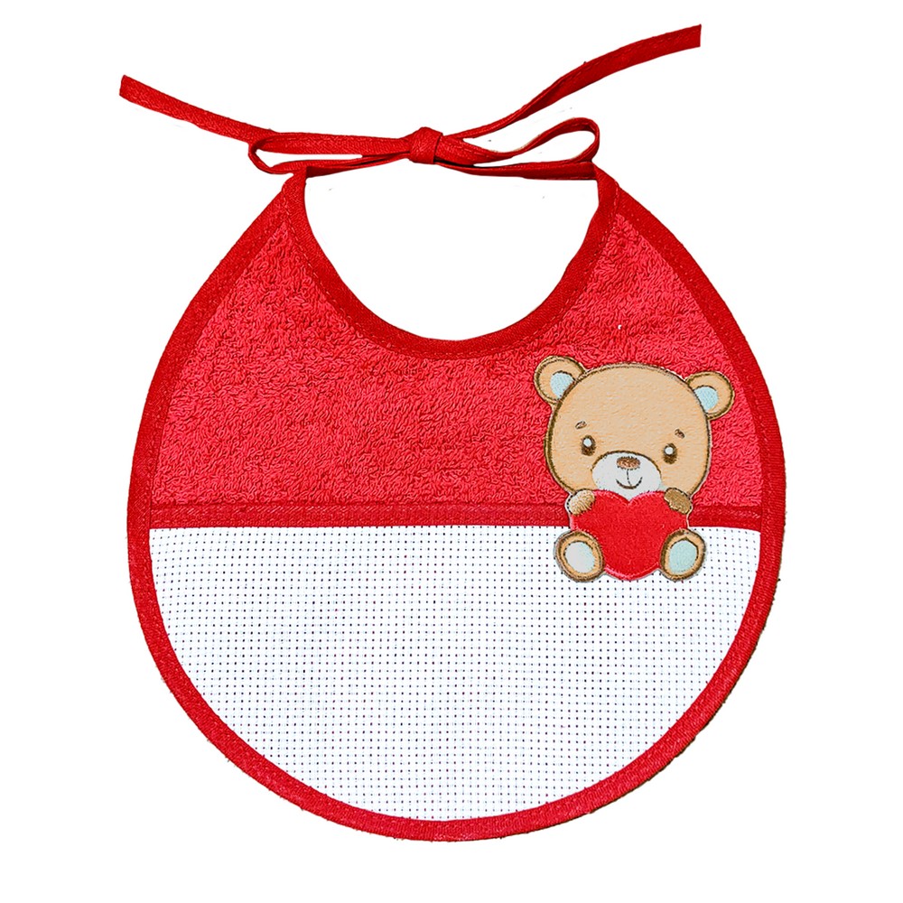 Bavetta ELDRIN rotonda con tasca etamine e applicazione