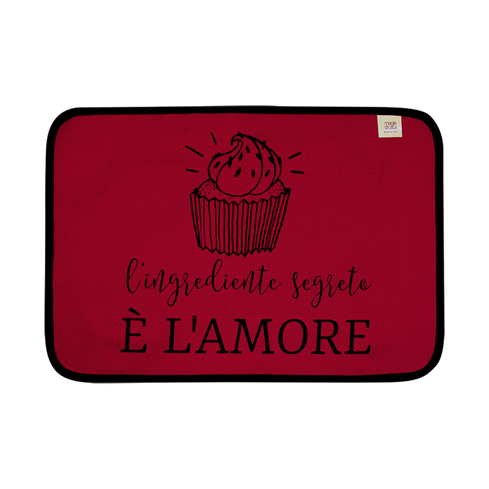 Tovaglietta LA CUCINAZZA cm.35x50 con stampe SPIRITOSE