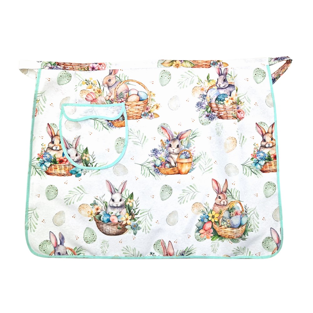 Grembiule a vita GREEN RABBIT cm.50x70 con tasca