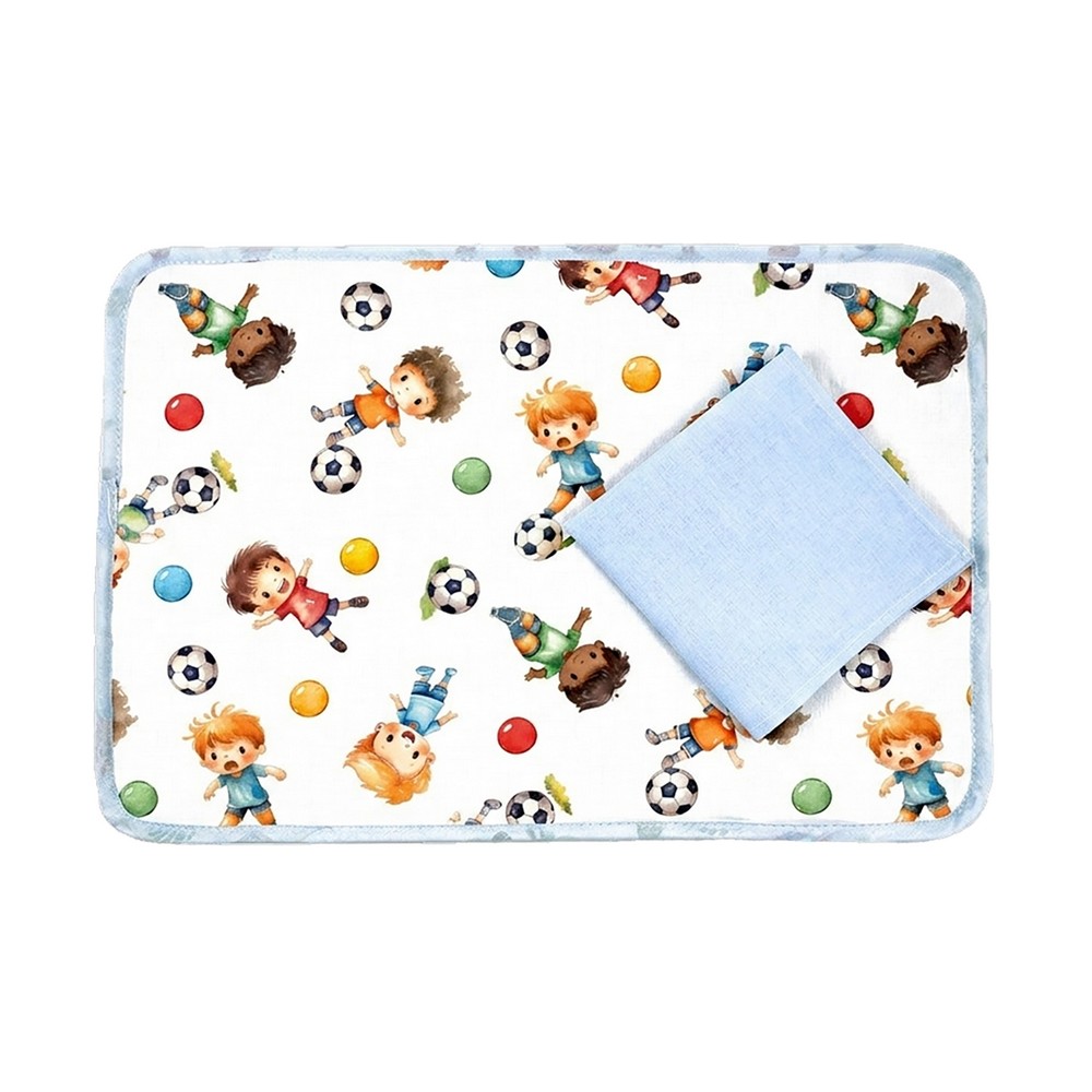 Set prima colazione SEBASTIAN: tovaglietta imbottita+tovagliolo