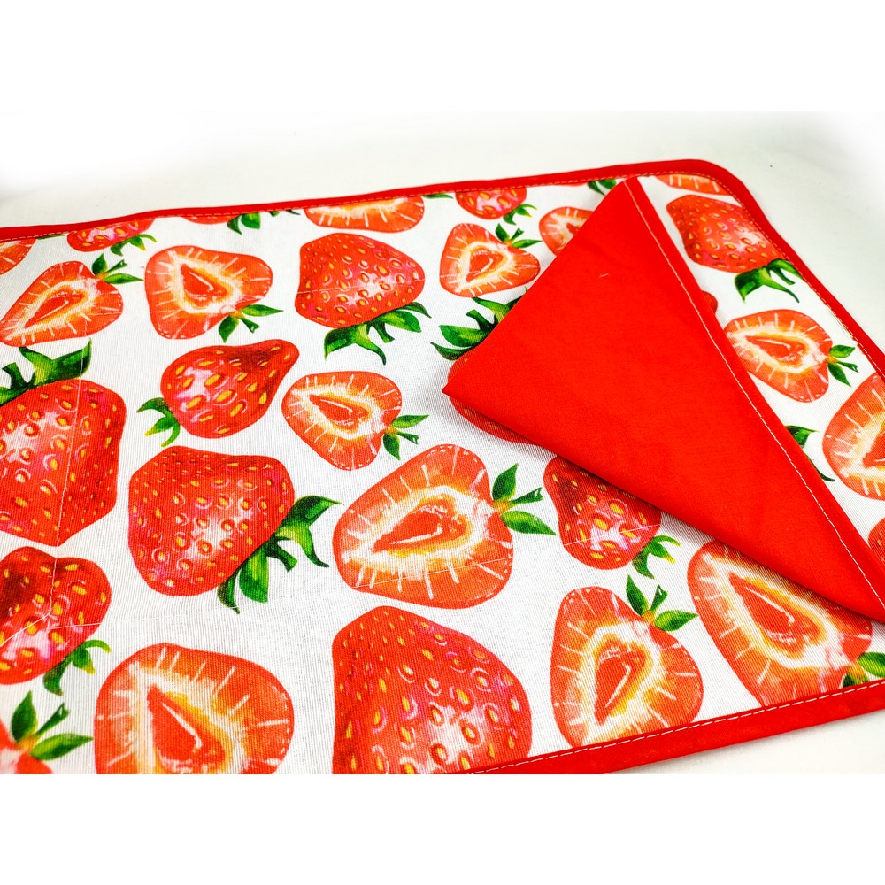 Set prima colazione linea FRUITS tovaglietta imbottita cm.35x50+tov.lo cm.30x30