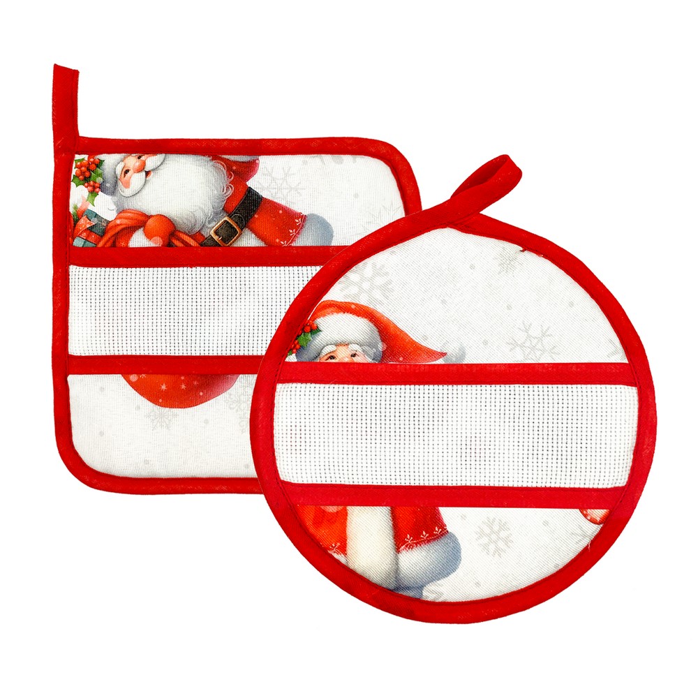 Presina SANTA CLAUS quadrata e tonda con etamine