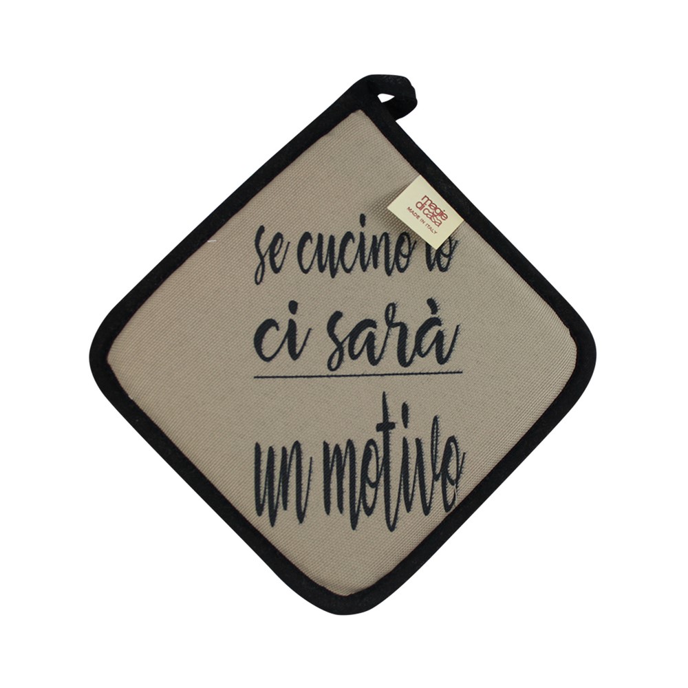 Presina LA CUCINAZZA cm.20x20 con stampe SPIRITOSE